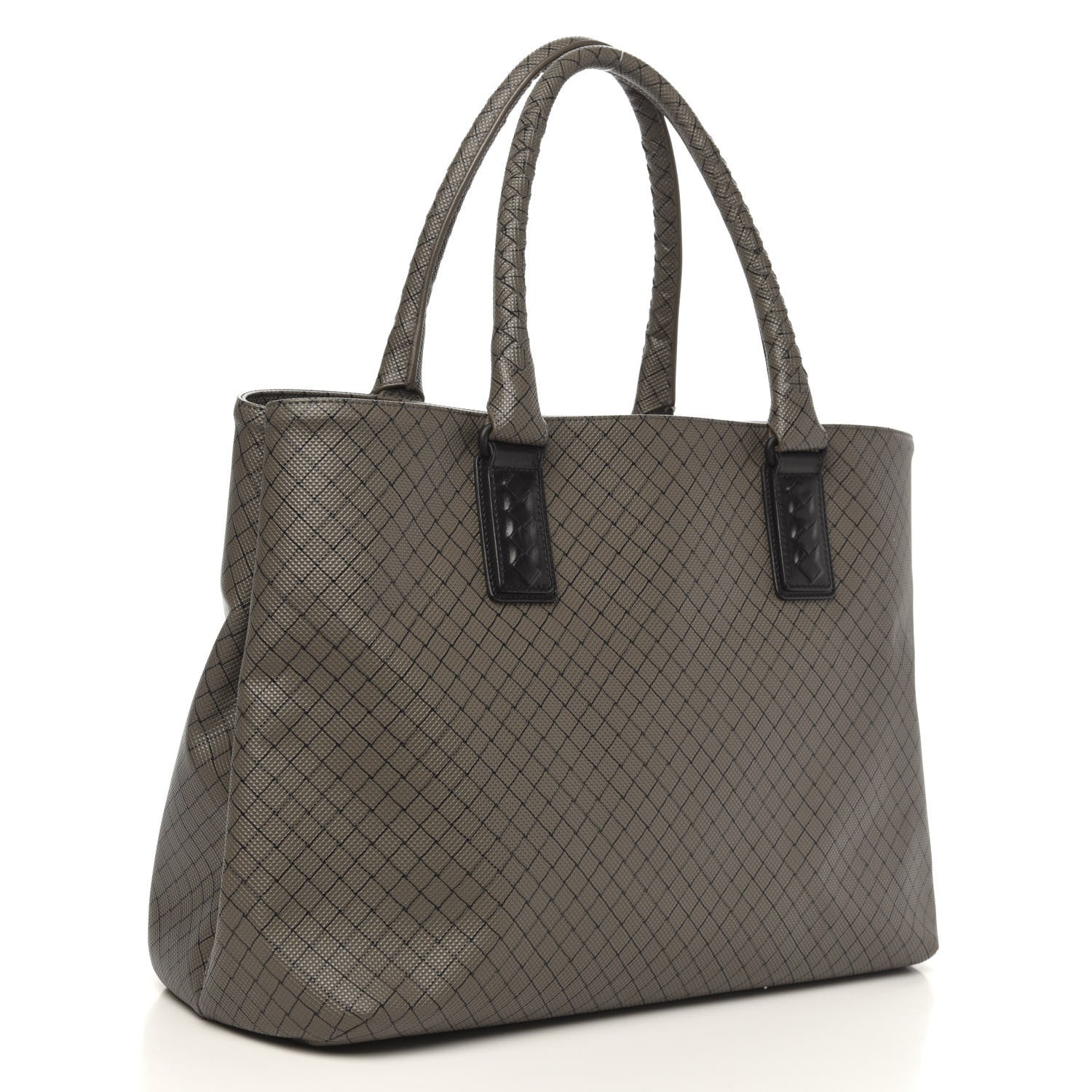 Bottega Veneta Rubberized Canvas Marcopolo Tote Shadow 3 of 15