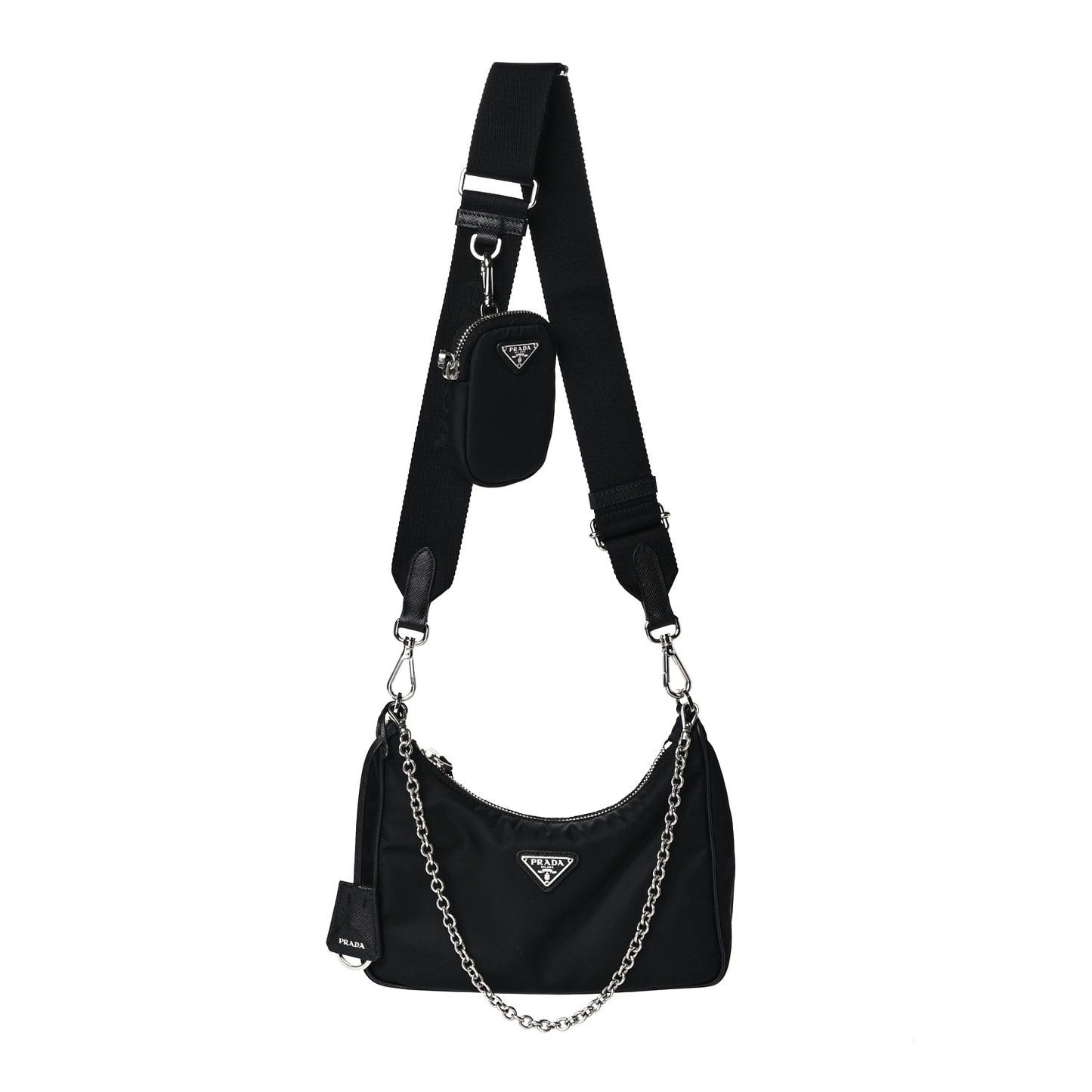 Nylon Re-Edition 2005 Shoulder Bag Black