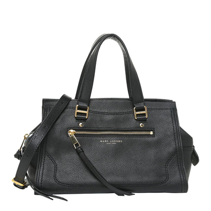 Marc Jacobs Textured Calfskin Cruiser Convertible Satchel Black 1 of 12