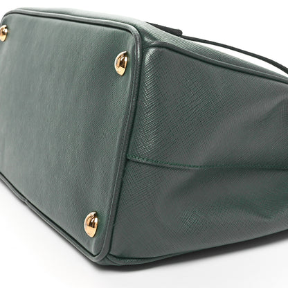 Prada Saffiano Lux Small Galleria Double Zip Tote Biliardo 9 of 9