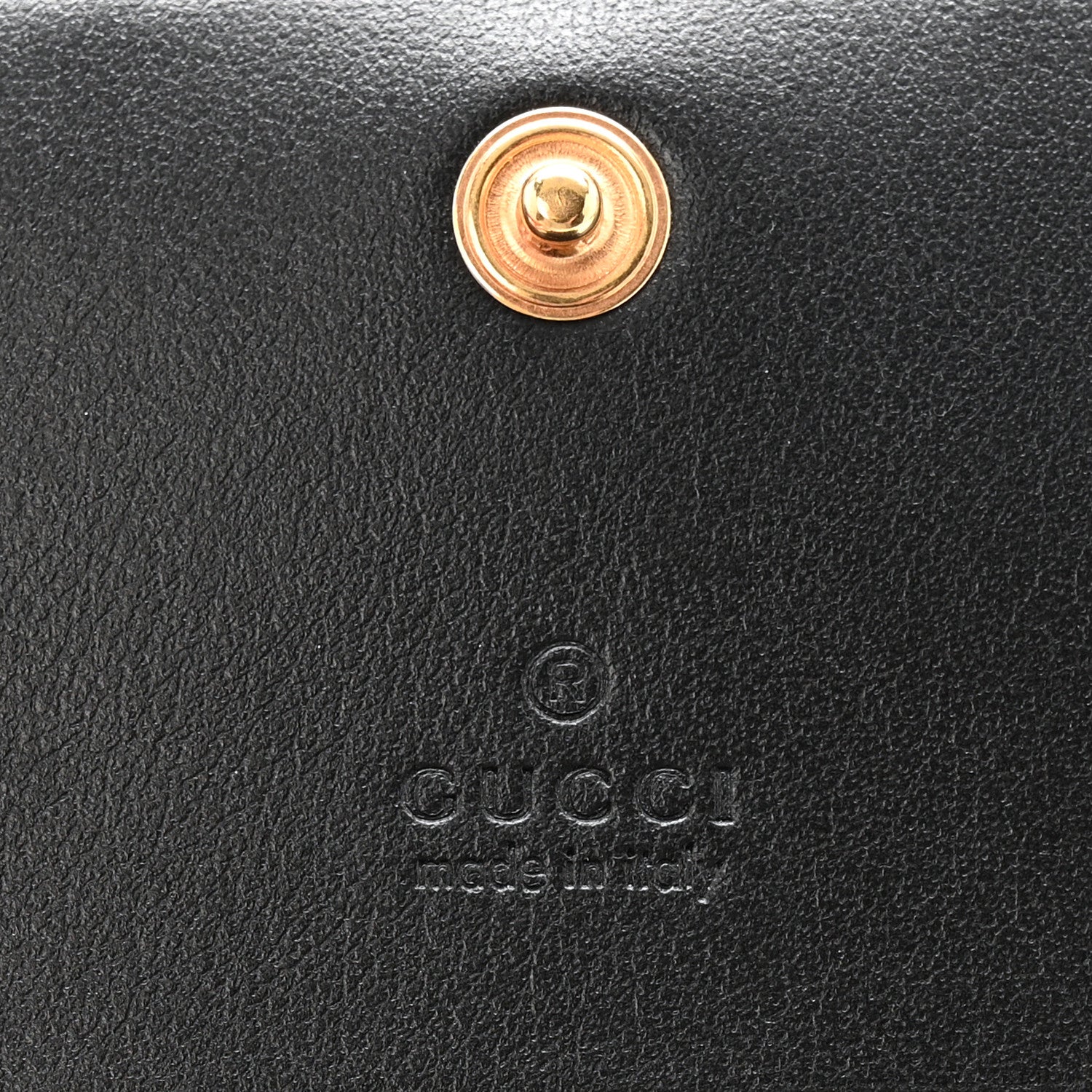 Gucci Calfskin GG Matelasse Card Case Wallet Black 6 of 9