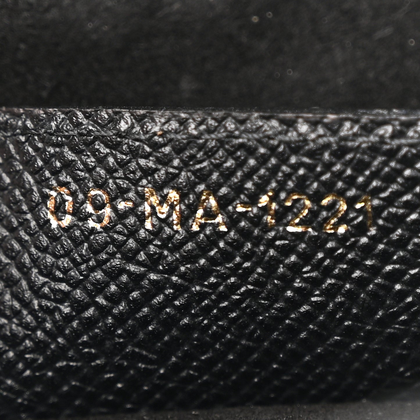 Grained Calfskin Saddle Bag Black