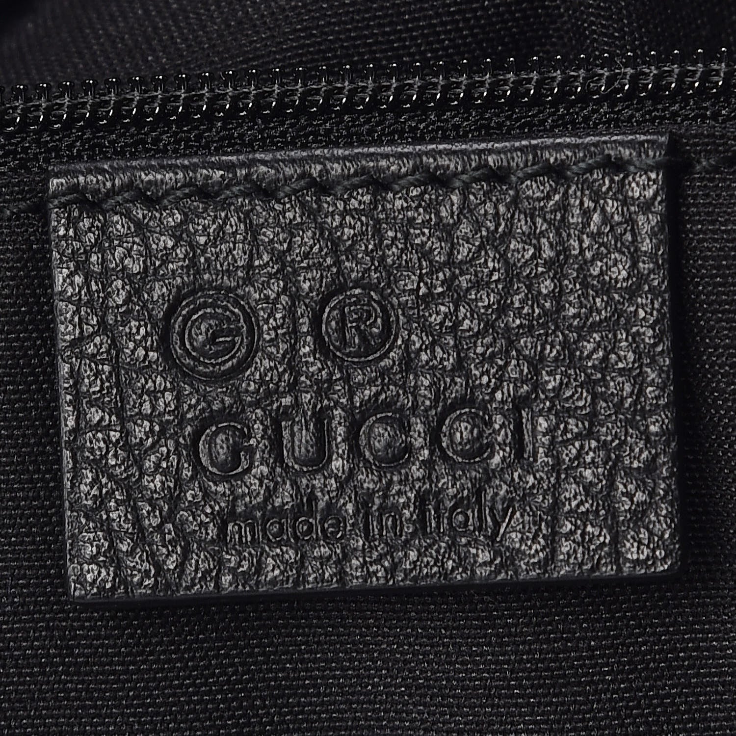 Gucci Pebbled Calfskin Large Greenwich Tote Black 8 of 9