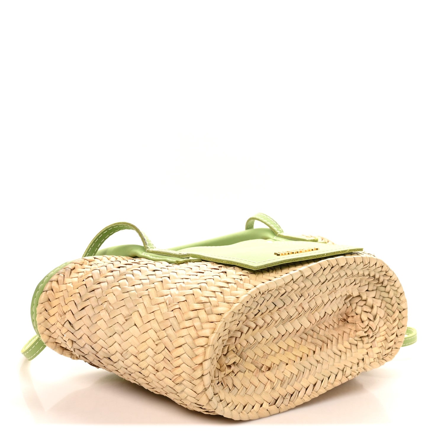 Jacquemus Raffia Suede Le Petit Panier Soli Green 4 of 9