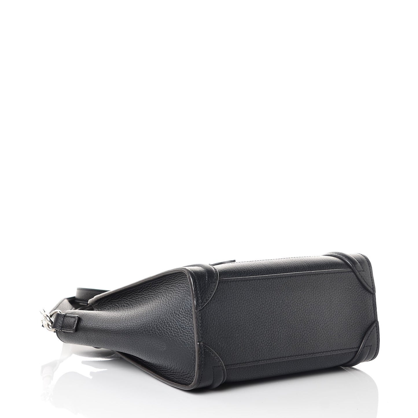 Drummed Calfskin Nano Luggage Black