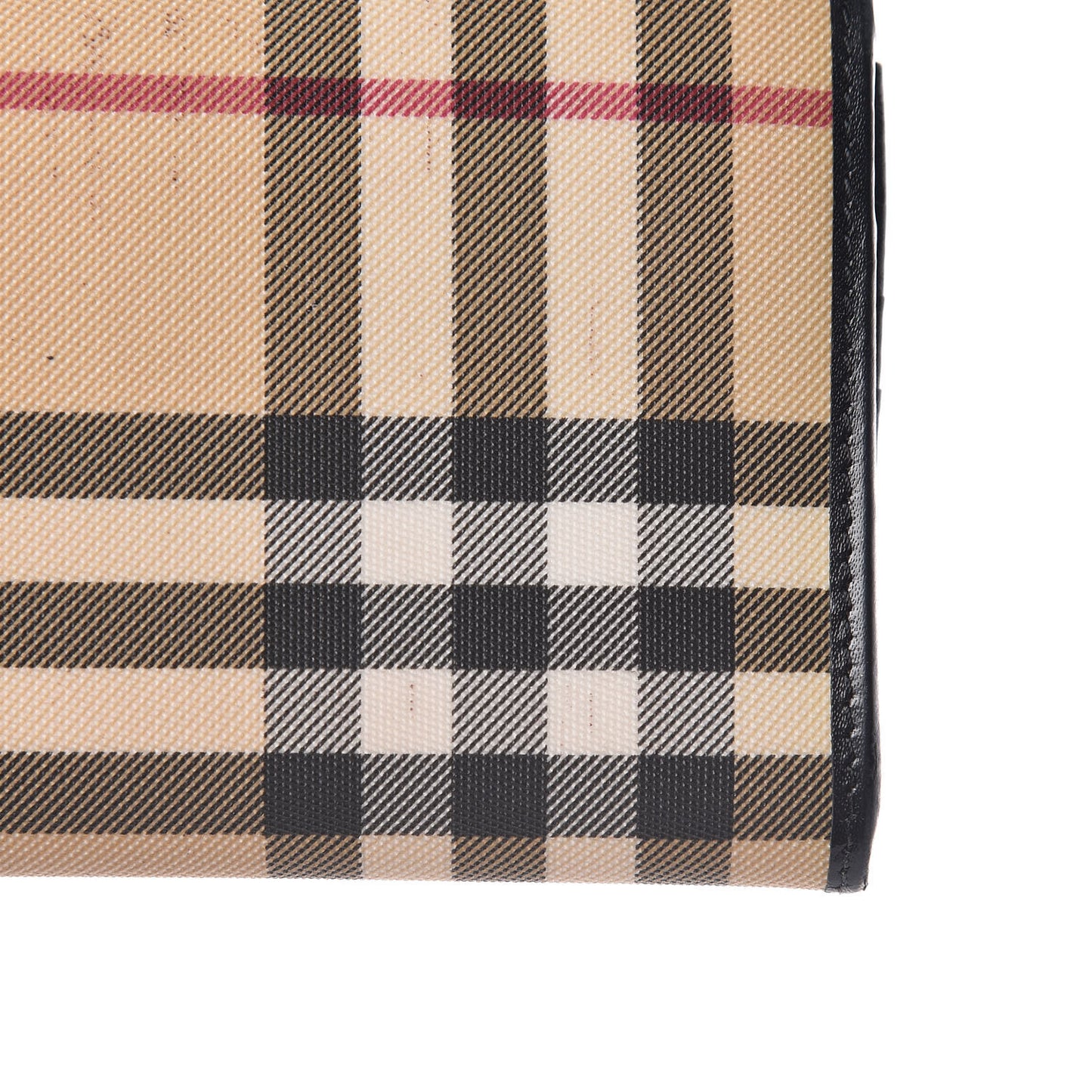 House Check Continental Wallet Black