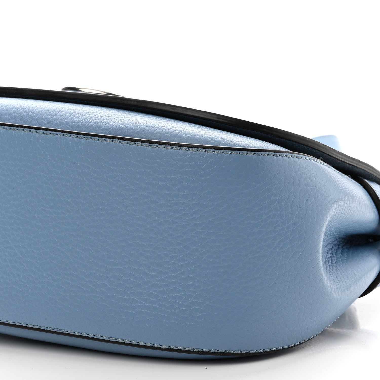 Mulberry Small Classic Grain Calfskin Small Amberley Satchel Porcelain Blue 8 of 10