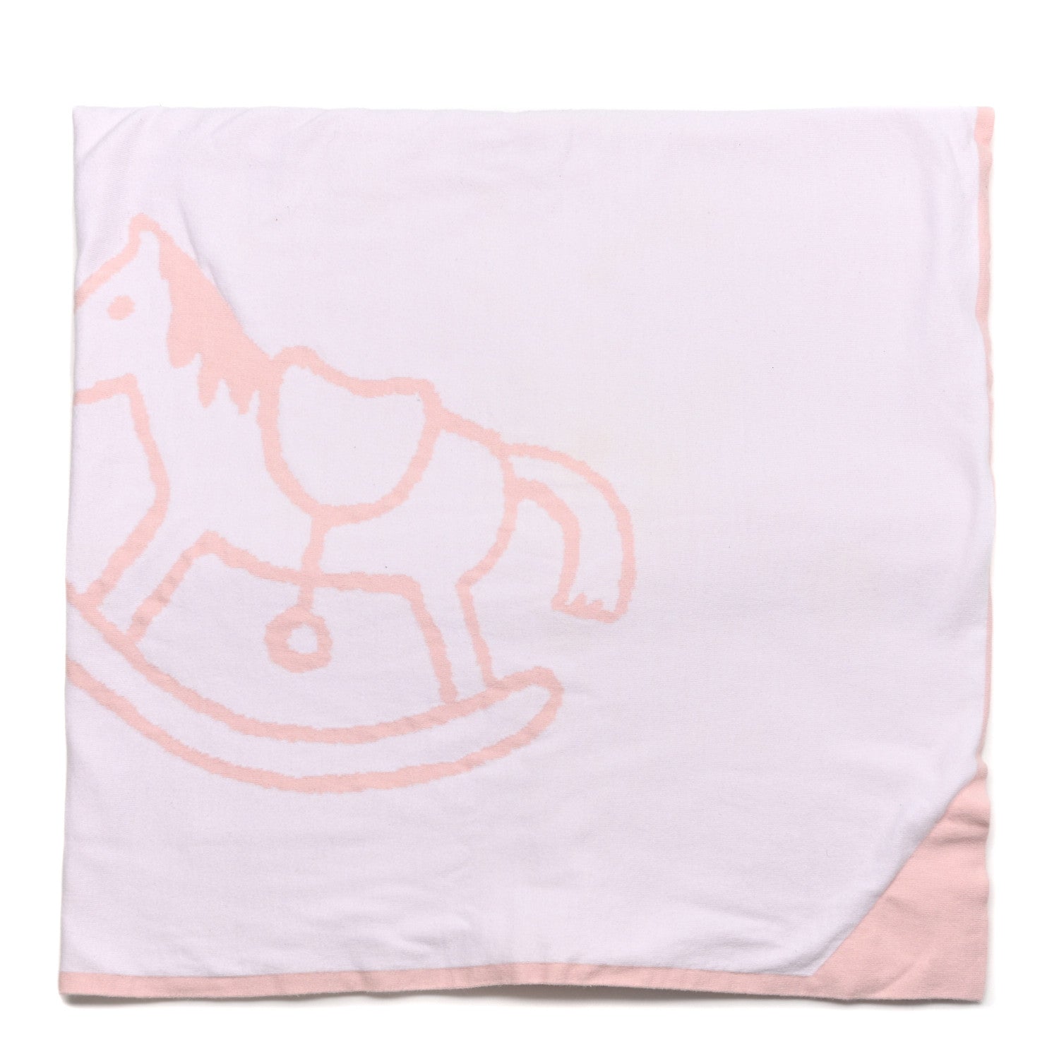 Hermes Cotton Adada Knit Baby Blanket Rose Lilac 1 of 4