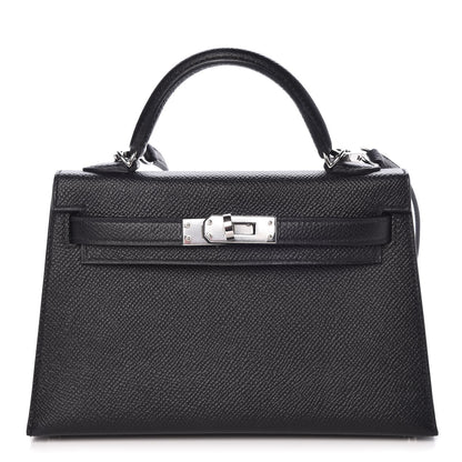 Hermes Epsom Mini Kelly Sellier 20 Black 1 of 29