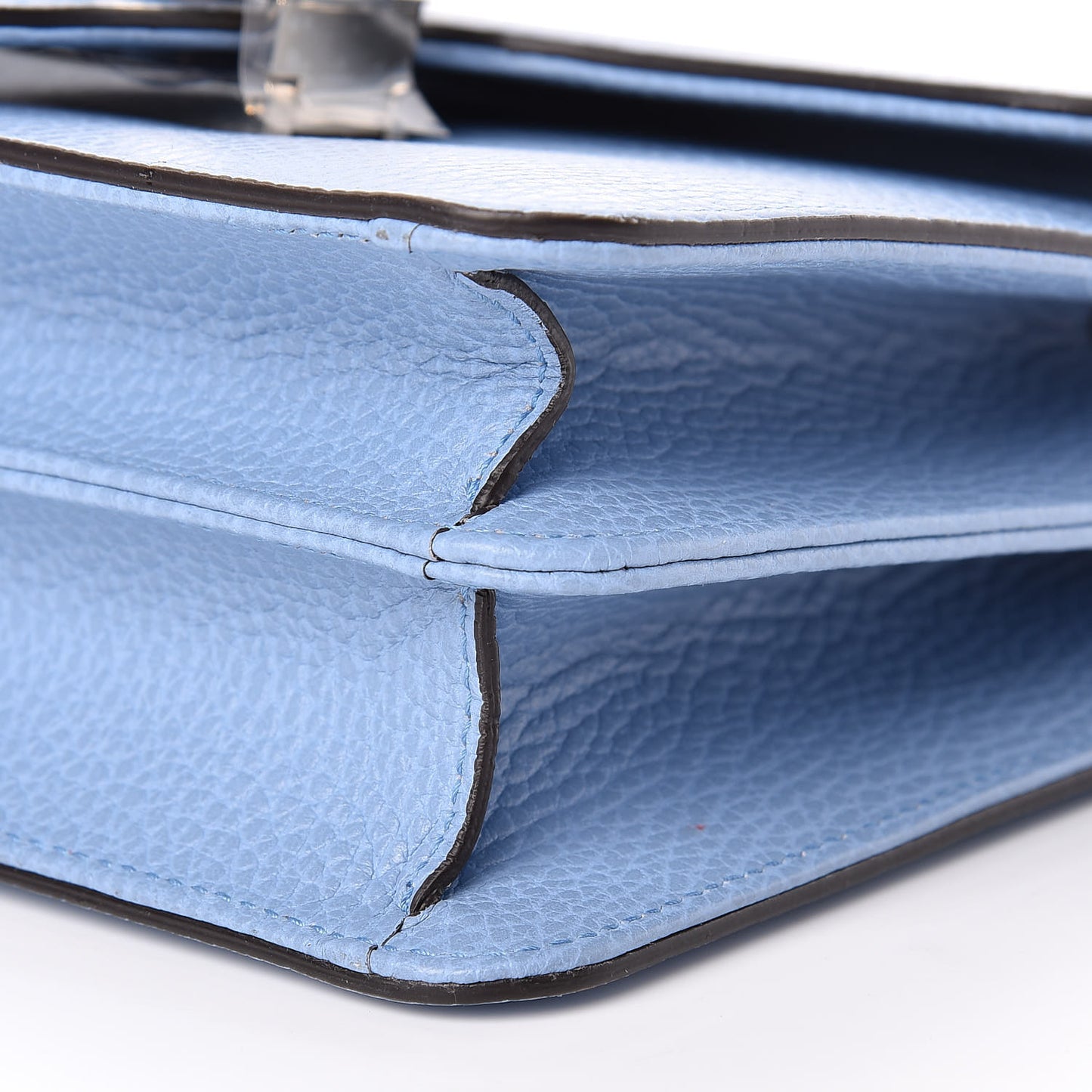 Dollar Calfskin Small Interlocking G Shoulder Bag Mineral Blue
