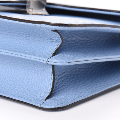 Gucci Dollar Calfskin Small Interlocking G Shoulder Bag Mineral Blue 10 of 10