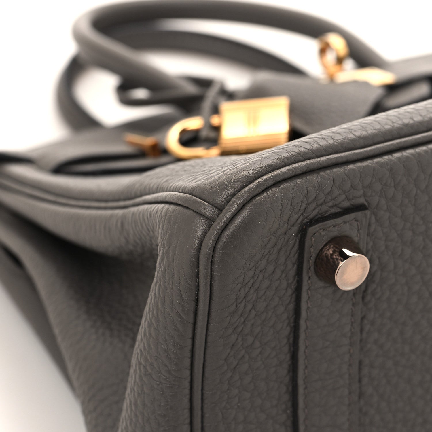 Hermes Togo Birkin 25 Etain 9 of 16