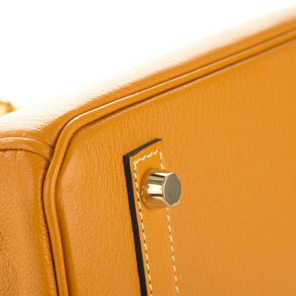 Hermes Chevre Mysore Horseshoe Birkin 30 Curry Raisin 17 of 23