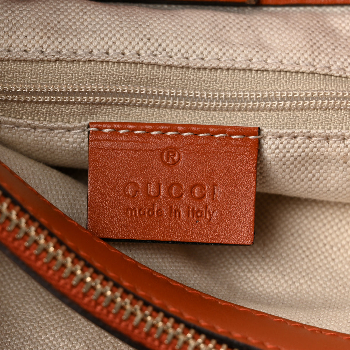 Gucci Monogram Medium Sukey Top Handle Tote Beige Orange 6 of 10