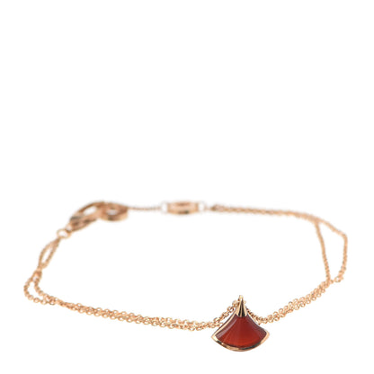 Bulgari 18K Rose Gold Carnelian Divas' Dream Bracelet SM 1 of 7