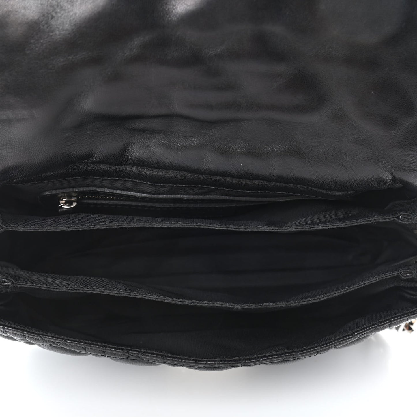 Lambskin Cannage New Lock Flap Black