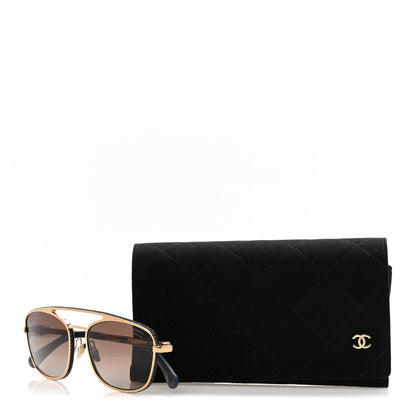 Chanel Metal Denim Pilot Sunglasses 4290-Q Brown 9 of 9
