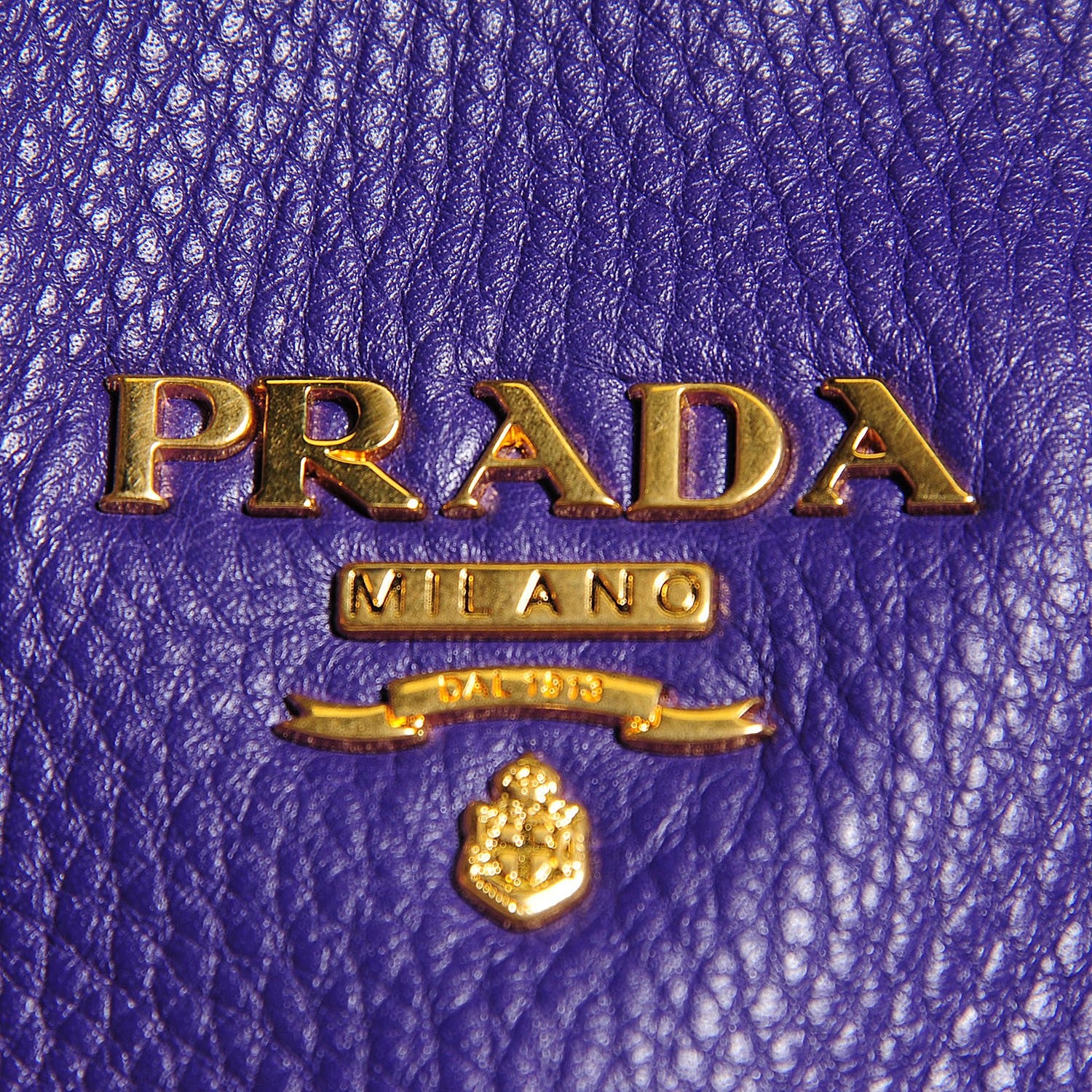 Prada Vitello Daino Side Zip Shopping Tote Viola 10 of 10