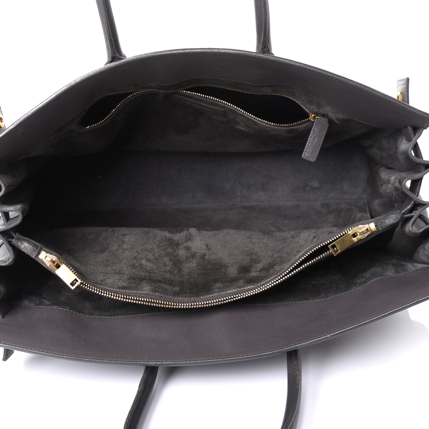 Saint Laurent Calfskin Large Sac De Jour Carryall Grey 4 of 4