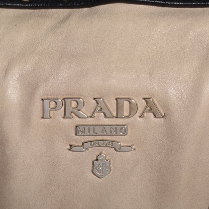 Prada Nappa Small Studded Trunk Bag Talco Black 10 of 11