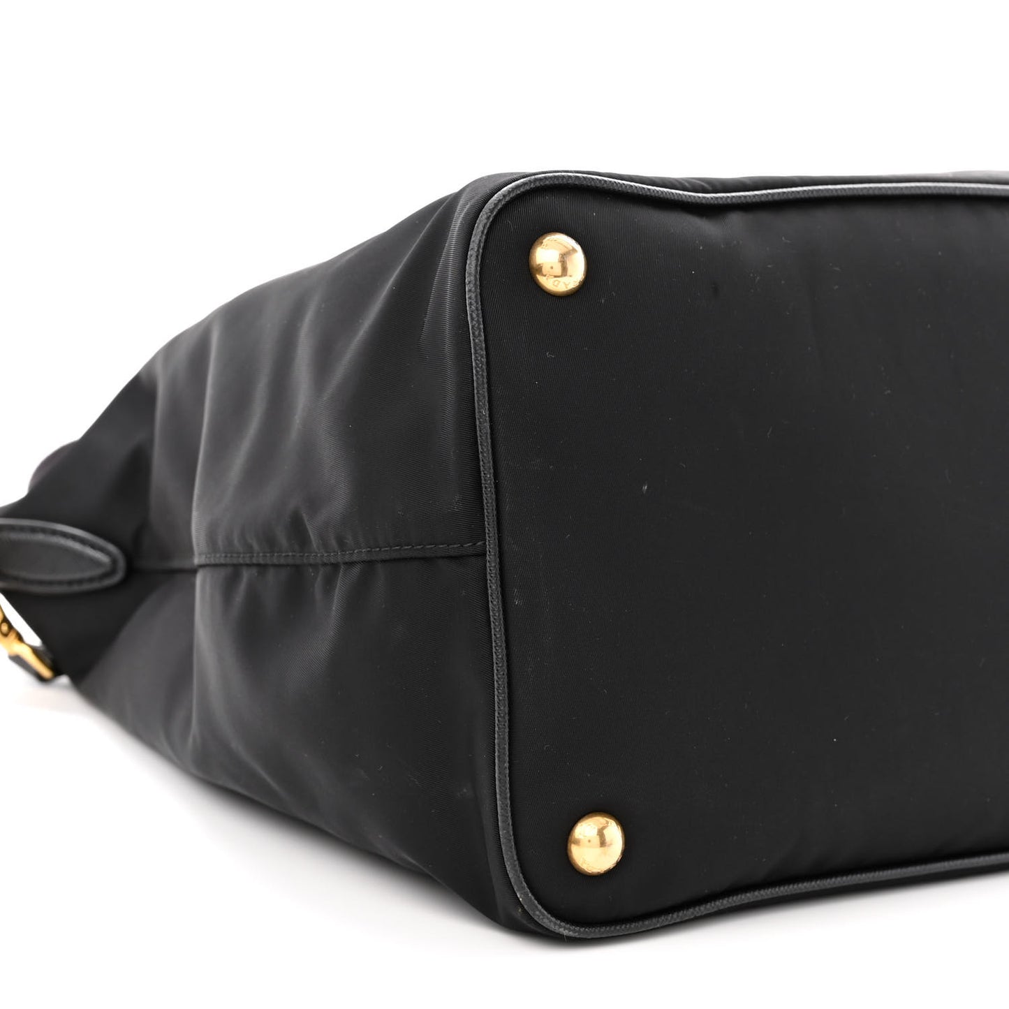Tessuto Nylon Saffiano Satchel Black