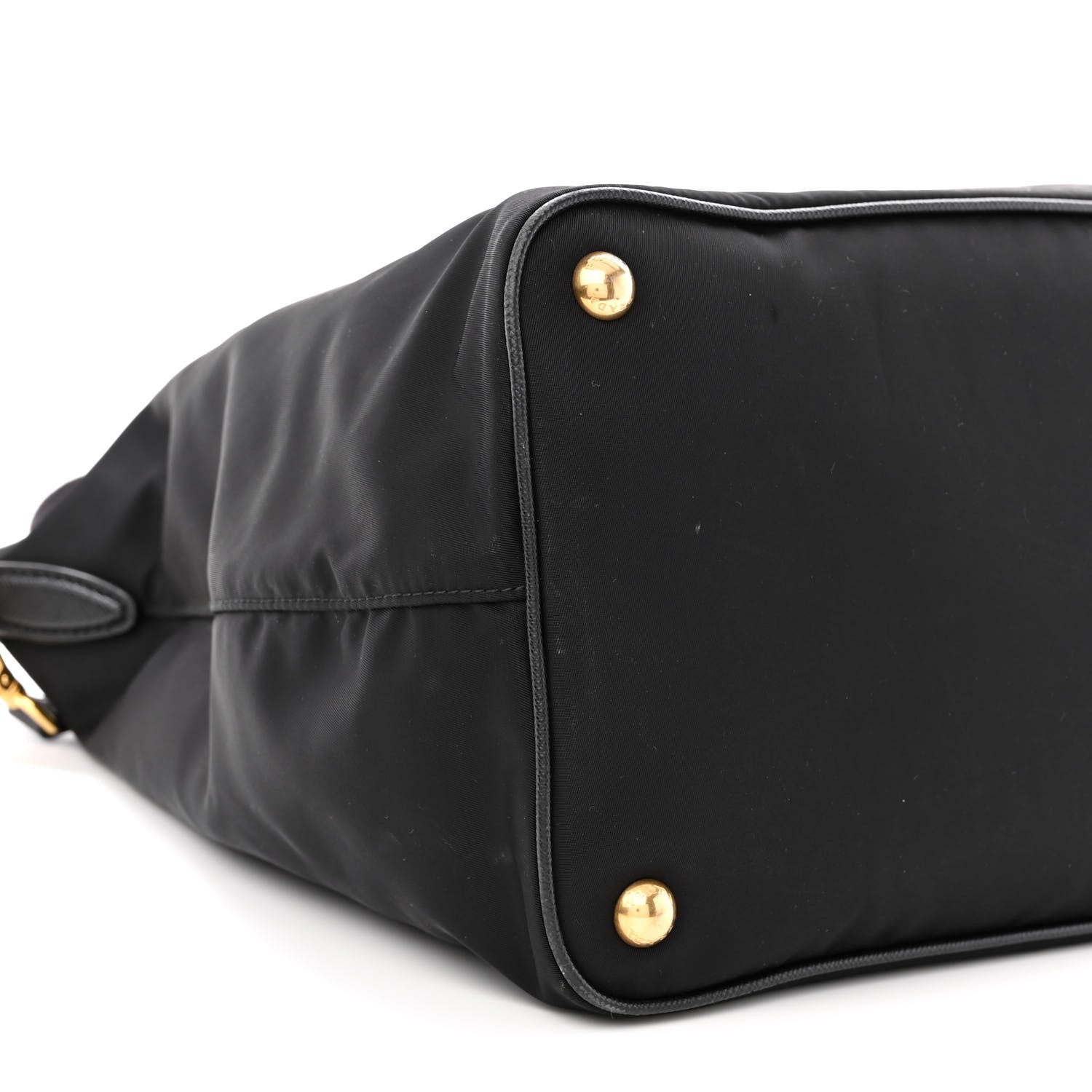 Prada Tessuto Nylon Saffiano Satchel Black 10 of 11