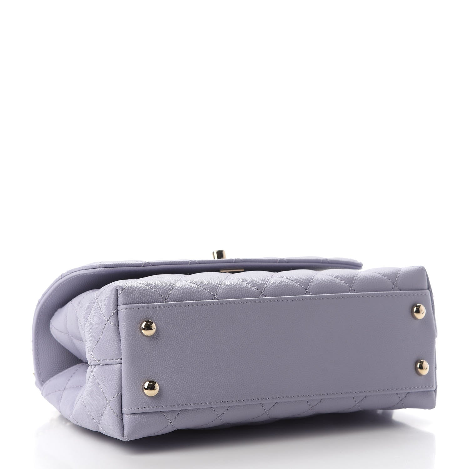 Chanel Caviar Quilted Mini Coco Handle Flap Light Purple 3 of 8