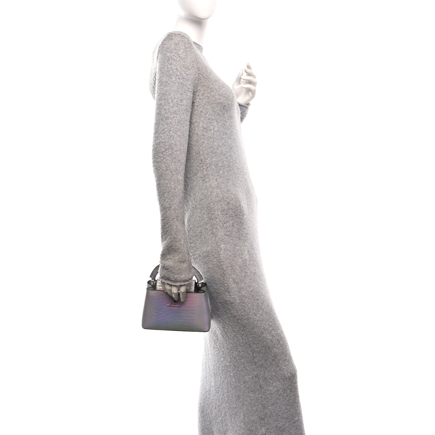 Louis Vuitton Iridescent Lizard Capucines Mini 2 of 10
