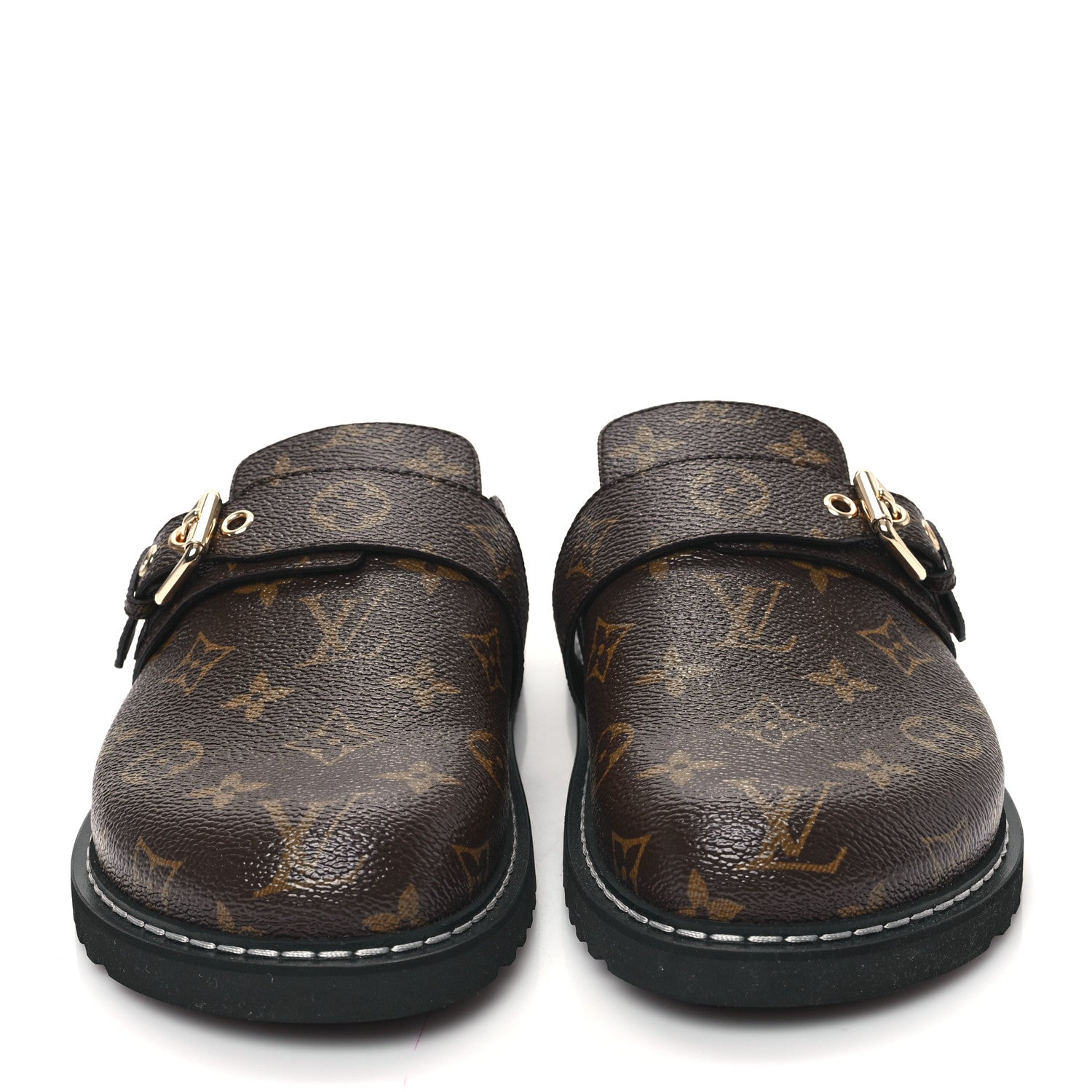 Louis Vuitton Patent Monogram Womens Cosy Flat Comfort Clog Mules 39 Brown 2 of 8