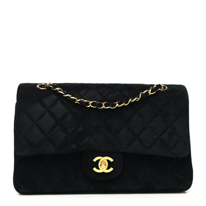Chanel Velvet Quilted Medium Double Flap Black 1 of 13