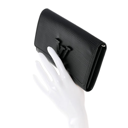Louis Vuitton Epi Louise Wallet Black 4 of 10