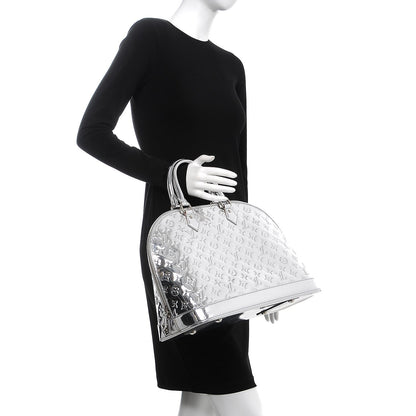 Louis Vuitton Monogram Miroir Alma MM Silver 2 of 7