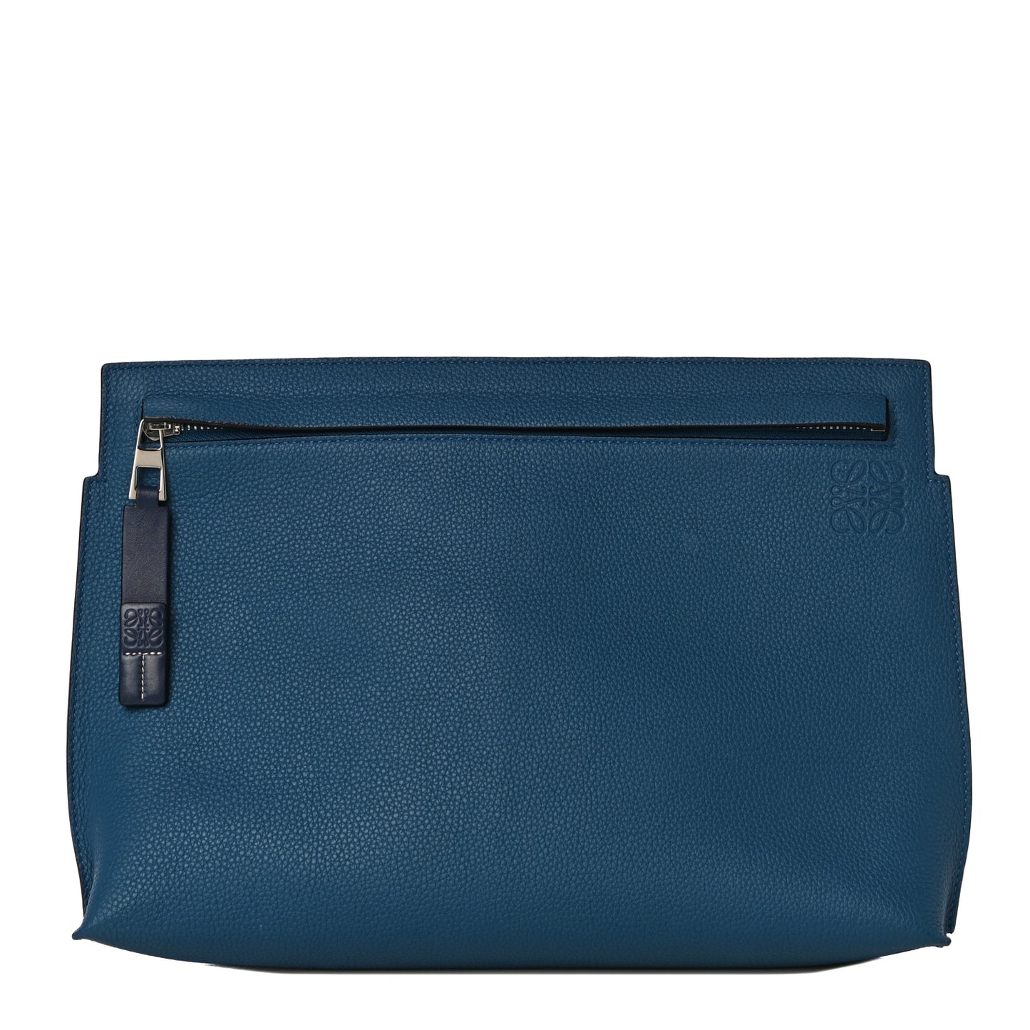 Calfskin T Pouch Blue