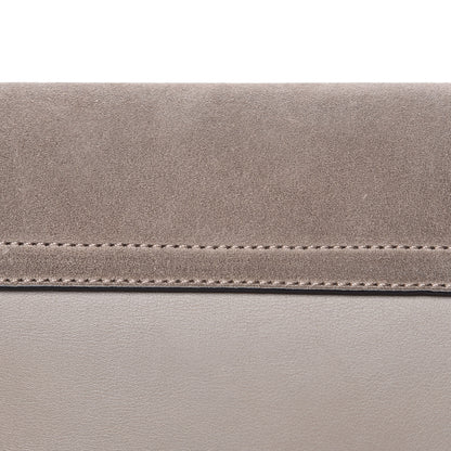 Chloe Suede Calfskin Small Faye Shoulder Bag Motty Grey 11 of 14