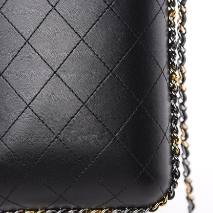 Chanel Lambskin Quilted Chain Around Phone Holder Black 9 of 9