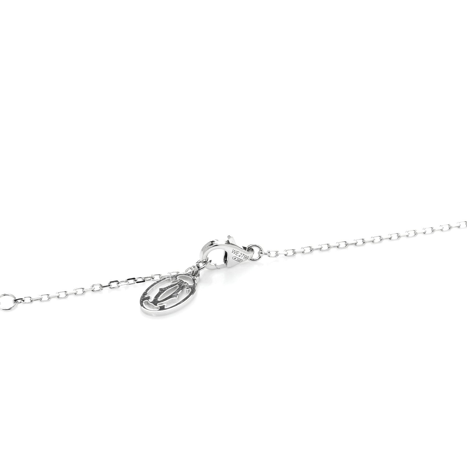 Cartier 18K White Gold Diamond D'Amour Heart Pendant Necklace 5 of 5