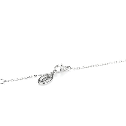 Cartier 18K White Gold Diamond D'Amour Heart Pendant Necklace 5 of 5