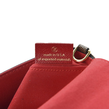 Louis Vuitton Damier Ebene Pochette Felicie Chain Wallet 7 of 11