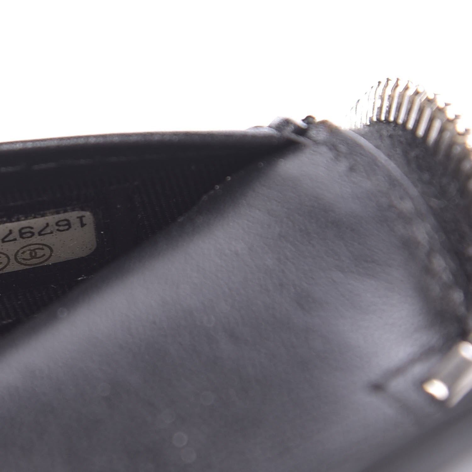 Chanel Patent Quilted Large Zip Around Organizer Wallet So Black 9 of 10