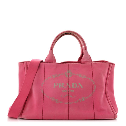 Prada Canapa Logo Tote Peonia 1 of 11