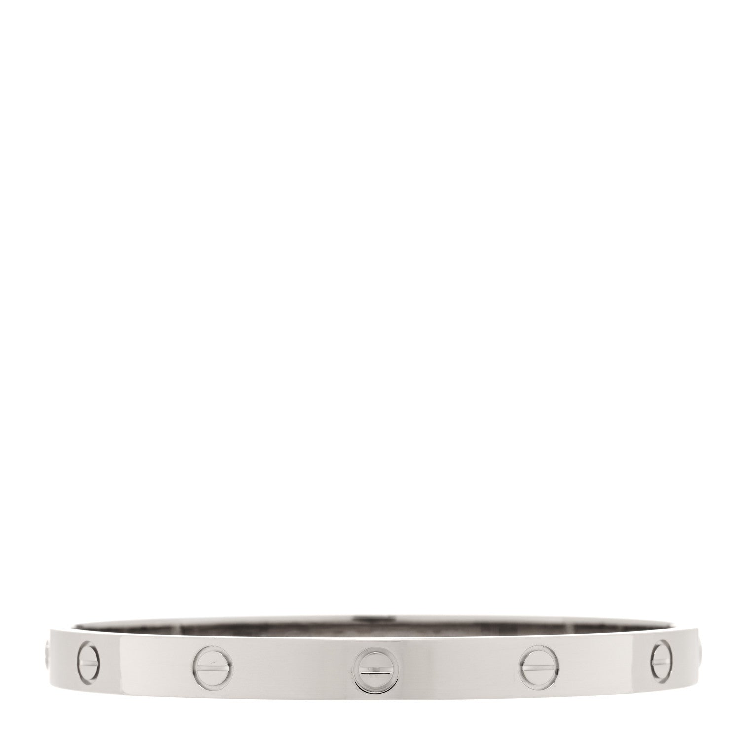 Cartier 18K White Gold LOVE Bracelet 19 2 of 5