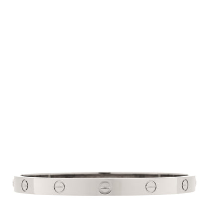 Cartier 18K White Gold LOVE Bracelet 19 2 of 5
