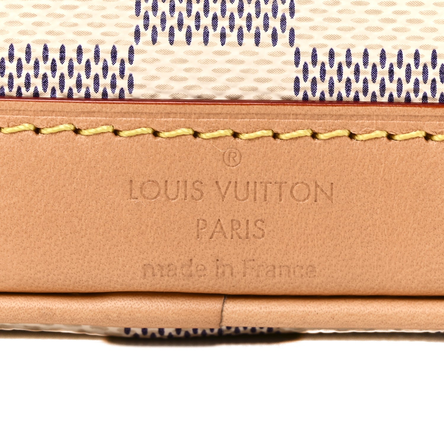 Louis Vuitton Damier Azur Vivienne Sac Nano Noe Dragon Fruit Pink 6 of 9