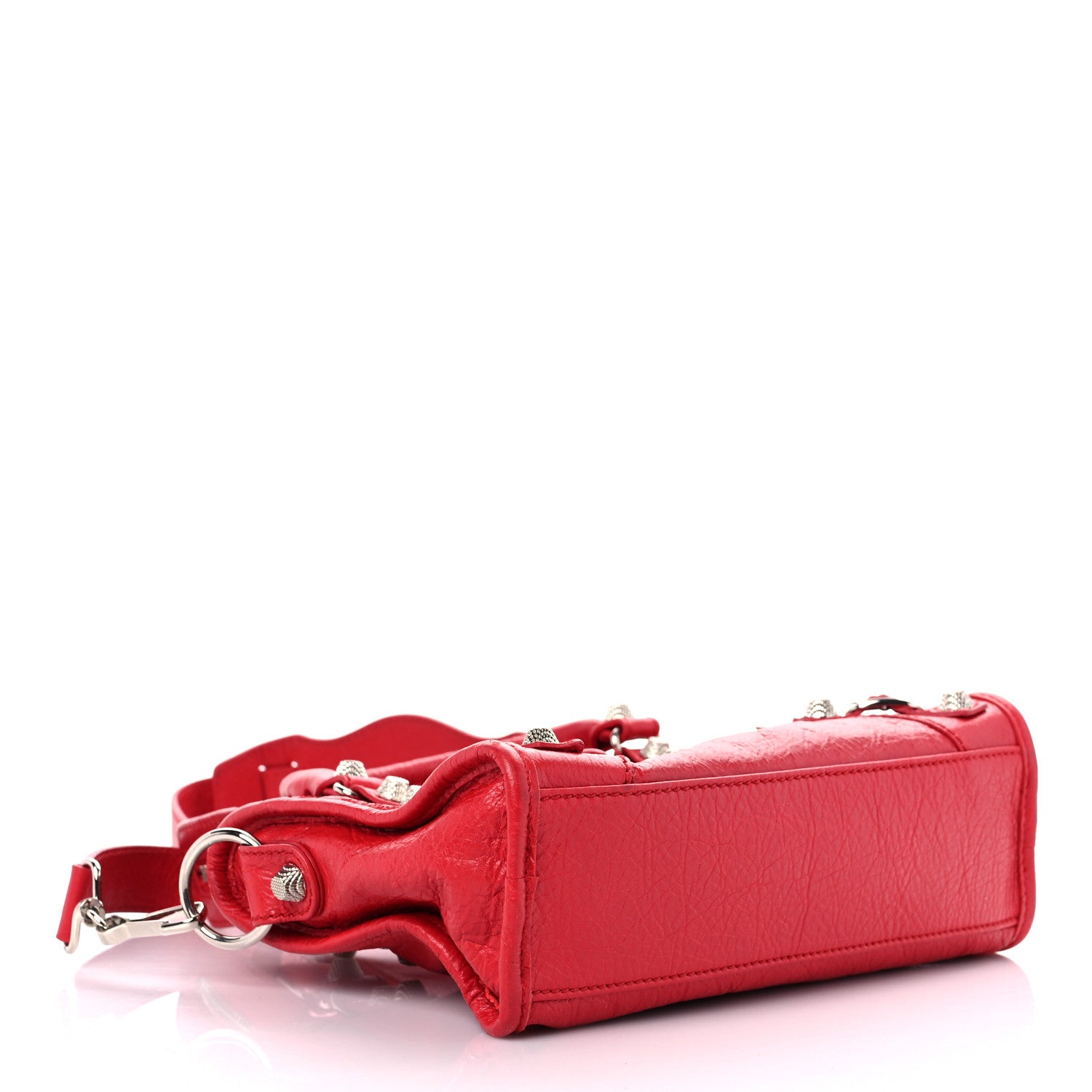 Balenciaga Agneau Giant 12 Silver Hardware Mini City Rouge Cardinal 4 of 13
