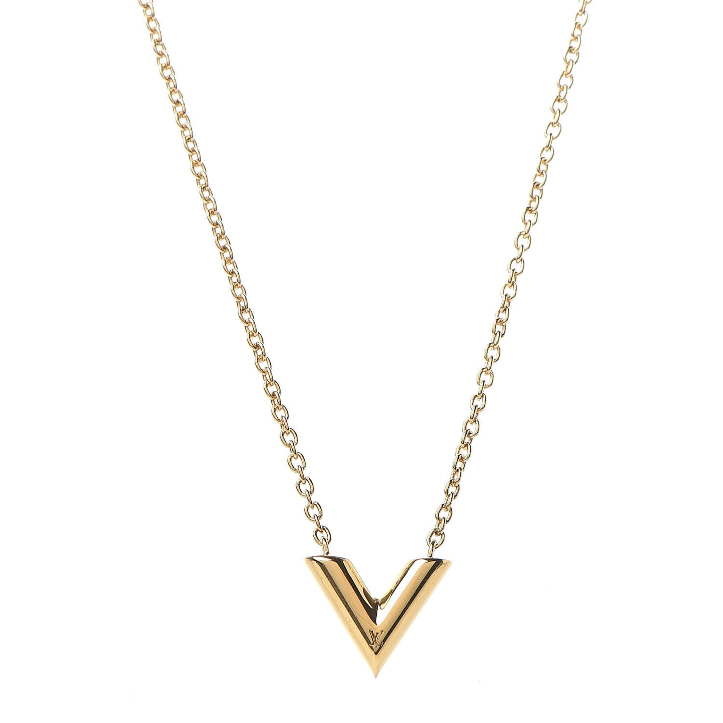 Essential V Necklace Gold