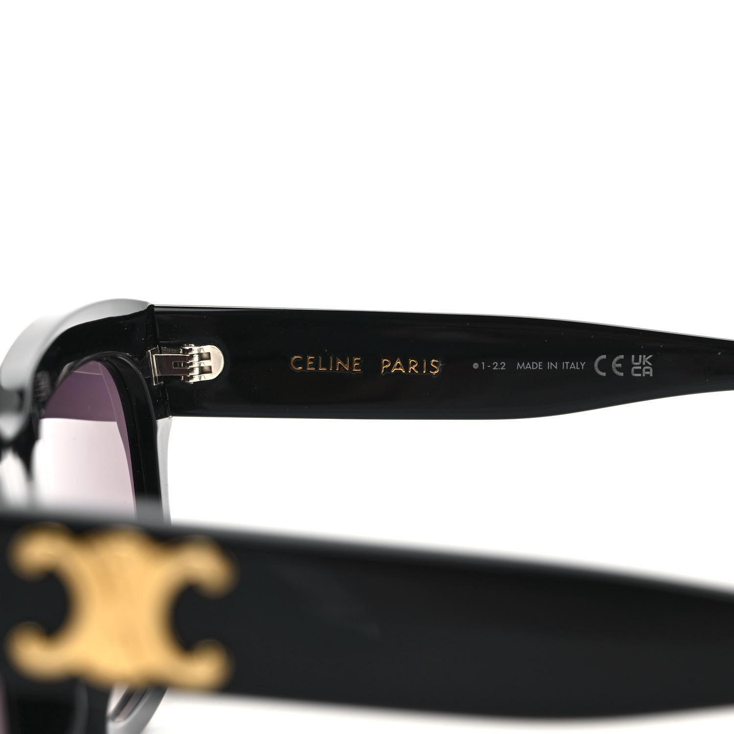 Celine Acetate Triomphe Sunglasses CL 40253I Black 5 of 7