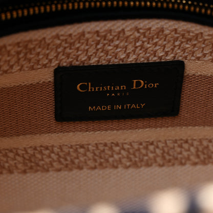 Christian Dior Canvas Embroidered Medium Tie And Dior Lady D-Lite Multicolor 10 of 21