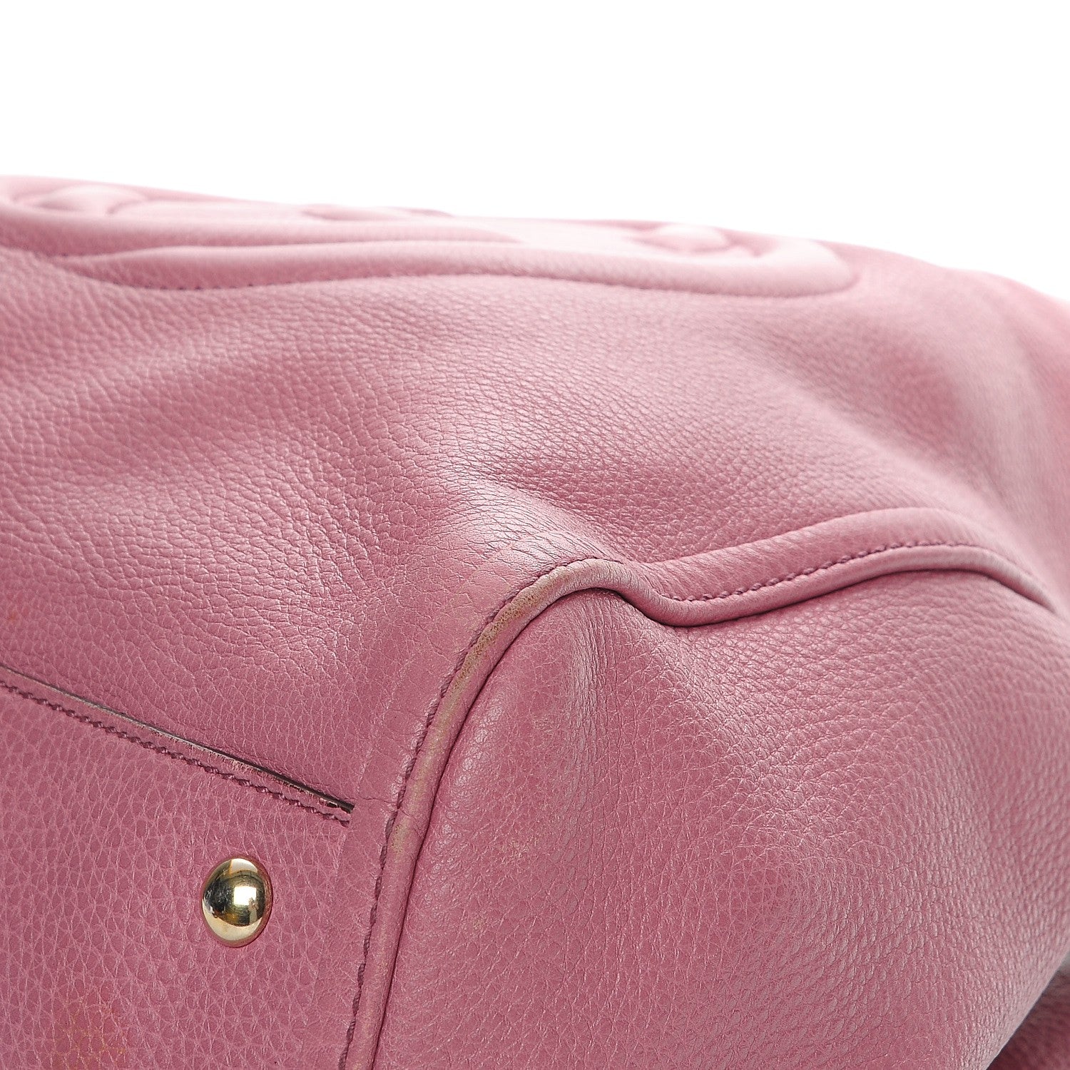 Gucci Pebbled Calfskin Medium Soho Shoulder Bag Fresia Rose 4 of 15