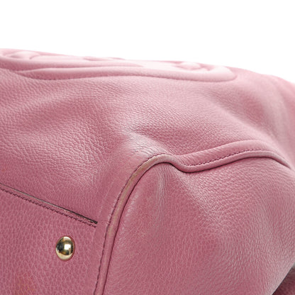 Gucci Pebbled Calfskin Medium Soho Shoulder Bag Fresia Rose 4 of 15
