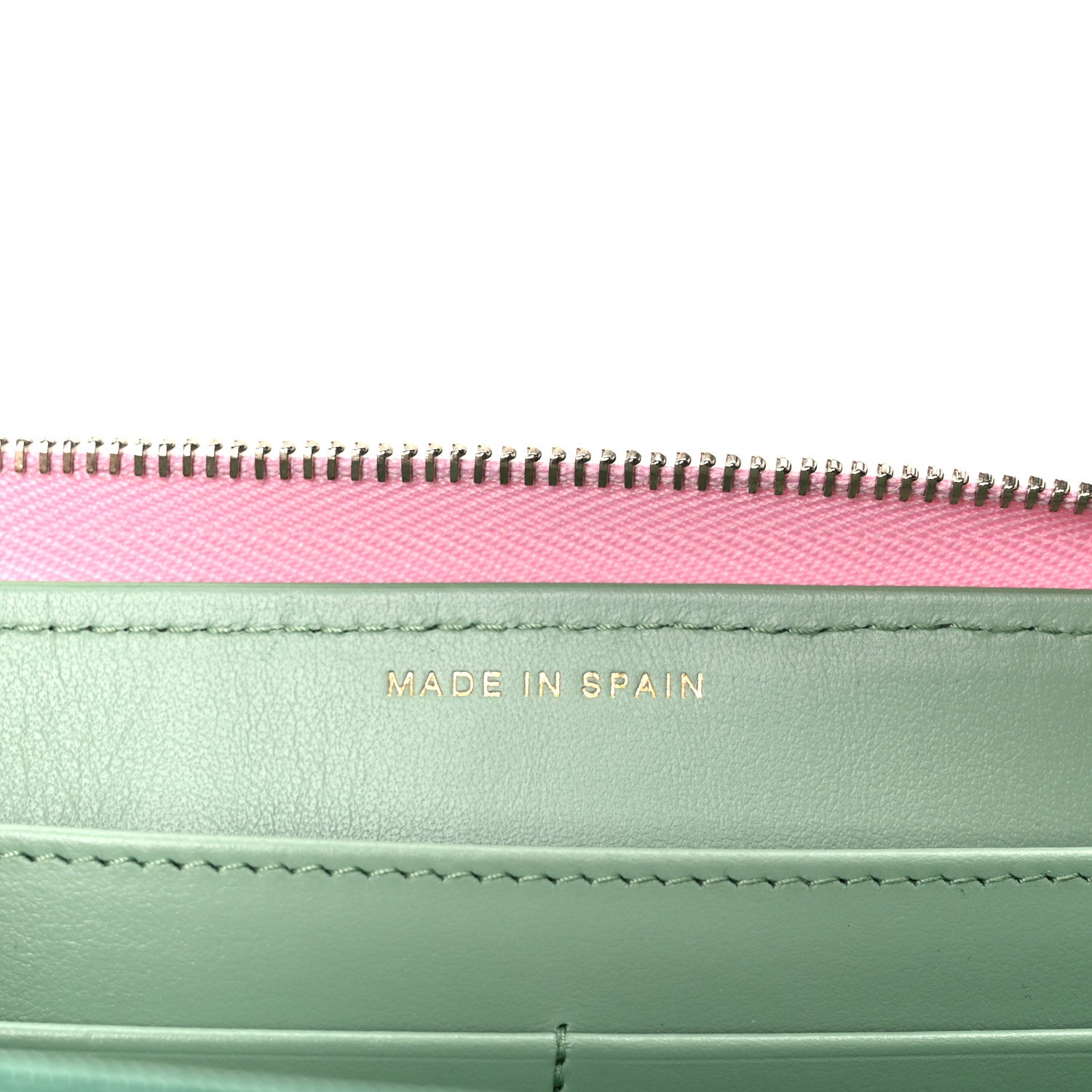 Chanel Caviar Quilted Perforated CC Long Zipped Wallet Pink 7 of 10